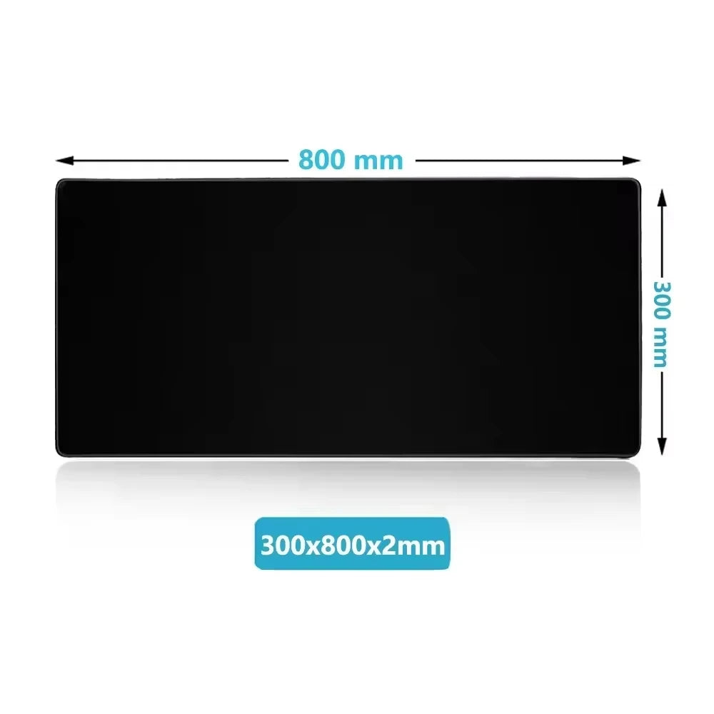 Minimalist Black Desk Mat with Non-Slip Mouse Pad, Playmat Mouse Pads for Desk, Mousepad for Desk, Desk Mat, Gaming