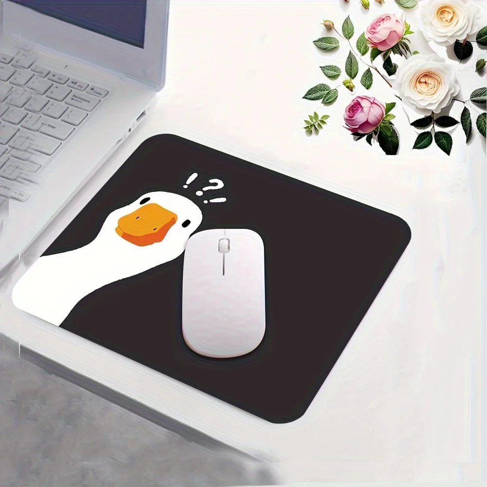 Fun Duck Mouse Pad Non-Slip Desk Mat for Office Mousepad Gaming Desk Interior Computer Desk Pad Mousepad Keyboard and Mouse Sets