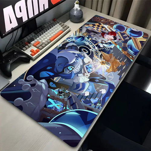Anime Mousepad Cookie Run K-Kingdom Mousepad Gaming Accessories Non-Slip Desk Mat Gamer Pc Cabinet Mouse Pad Laptop Carpet Mats