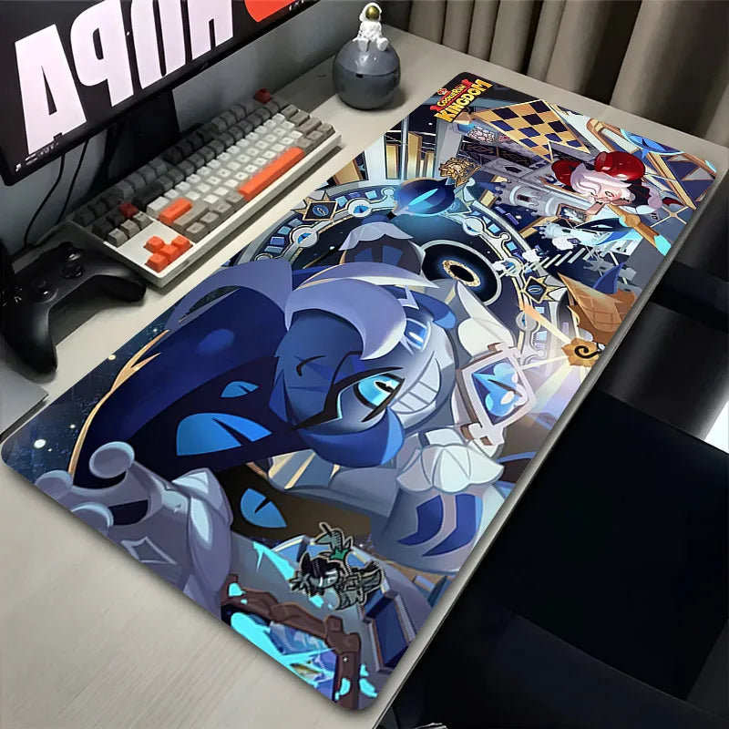 Anime Mousepad Cookie Run K-Kingdom Mousepad Gaming Accessories Non-Slip Desk Mat Gamer Pc Cabinet Mouse Pad Laptop Carpet Mats