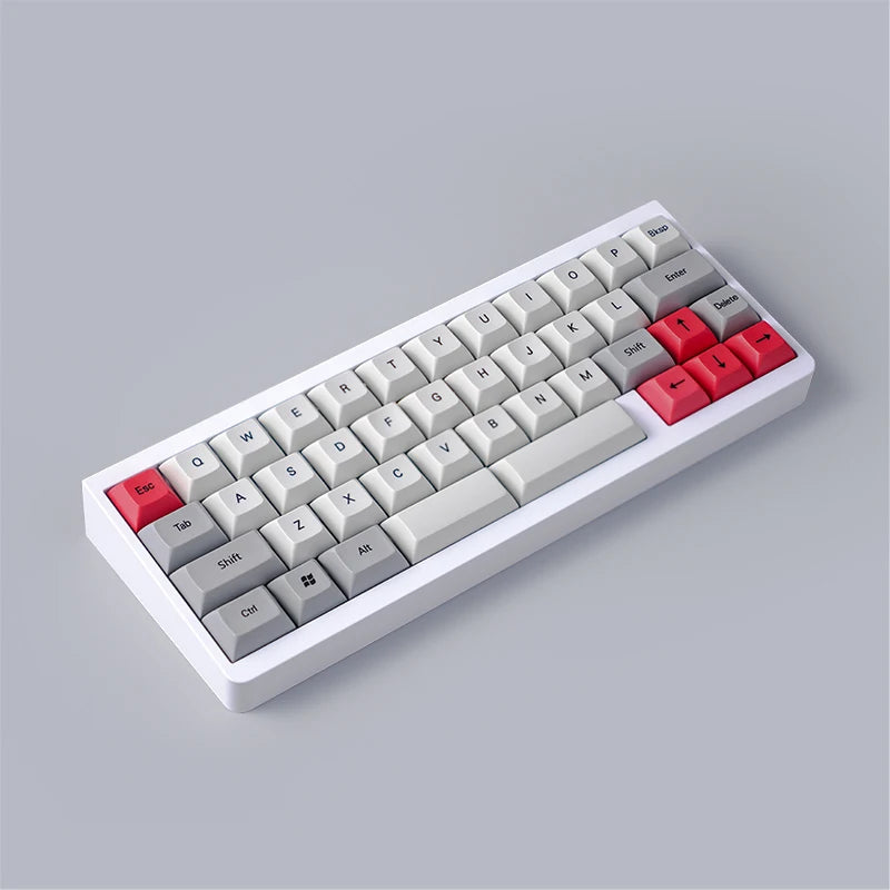 ID42 White Keyboard Pc Wired Keyboard Mini Mechanical Keyboard 40 QMK via Keyboard Black Purple Barebone Kit 40% Keycaps