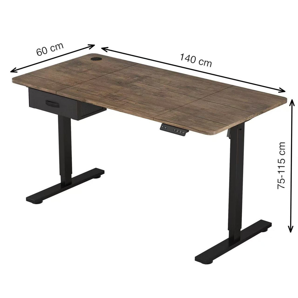 Height Adjustable Electric Standing Desk with Desk Drawer