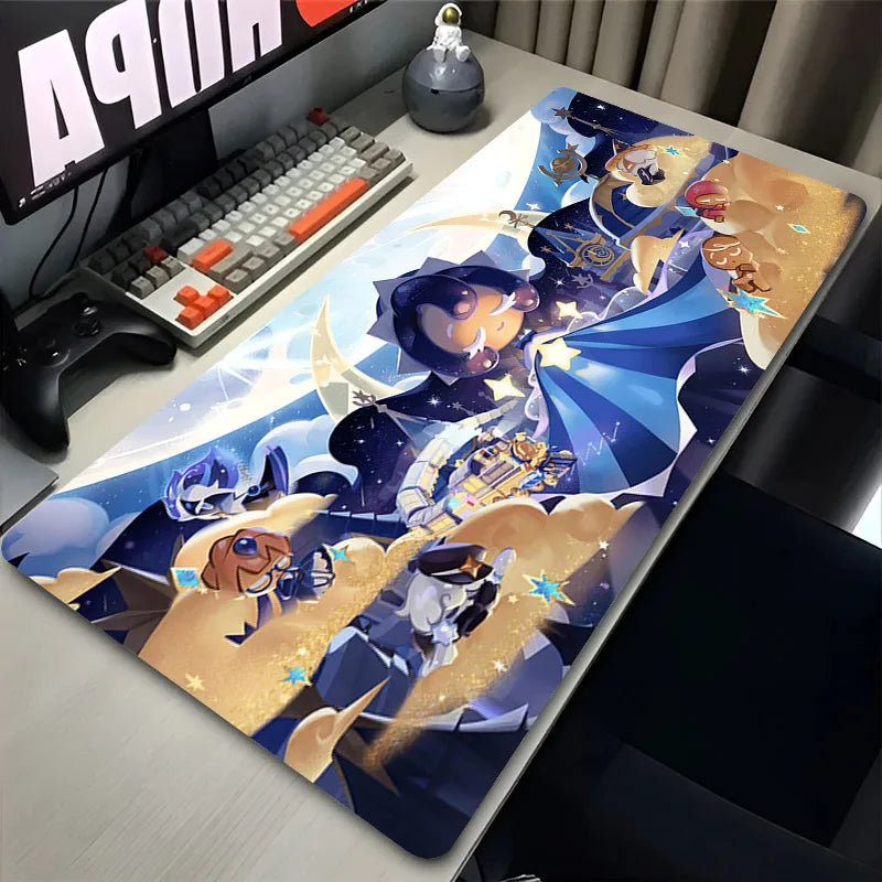 Anime Mousepad Cookie Run K-Kingdom Mousepad Gaming Accessories Non-Slip Desk Mat Gamer Pc Cabinet Mouse Pad Laptop Carpet Mats