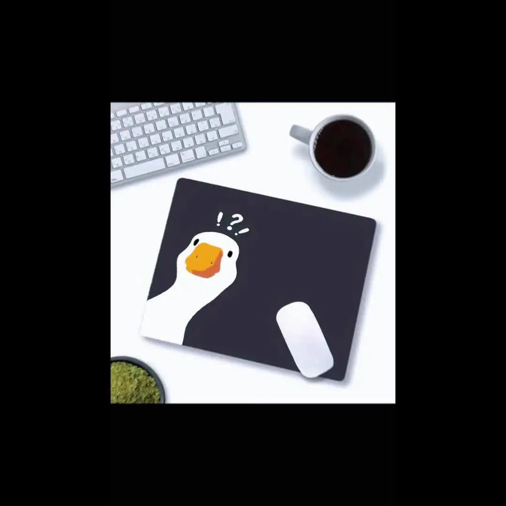 Fun Duck Mouse Pad Non-Slip Desk Mat for Office Mousepad Gaming Desk Interior Computer Desk Pad Mousepad Keyboard and Mouse Sets