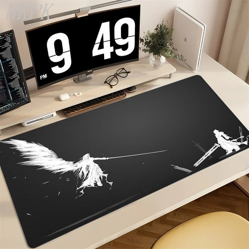 F-Final Fantasy Black Mouse Pad Gamer Large New Mousepad XXL Keyboard Pad Desk Mats Office Carpet Soft Computer Desktop Mousepad
