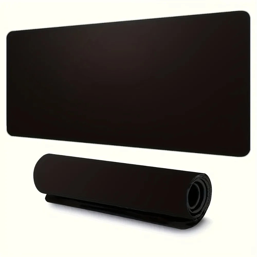 Minimalist Black Desk Mat with Non-Slip Mouse Pad, Playmat Mouse Pads for Desk, Mousepad for Desk, Desk Mat, Gaming