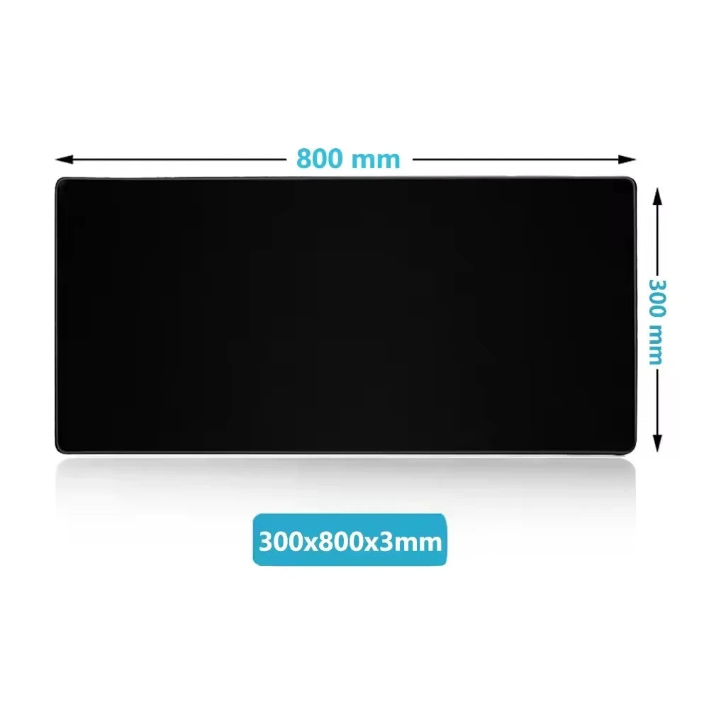 Minimalist Black Desk Mat with Non-Slip Mouse Pad, Playmat Mouse Pads for Desk, Mousepad for Desk, Desk Mat, Gaming