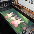 Gaming Keyboardpad Office Soft Non-Slip Carpet Rubber Mice Pad New Models Cute Rabbit Pink Anime Mousepad Home HD Print Mousepad