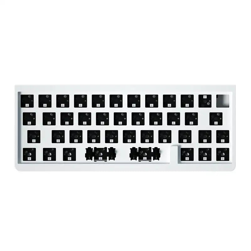 ID42 White Keyboard Pc Wired Keyboard Mini Mechanical Keyboard 40 QMK via Keyboard Black Purple Barebone Kit 40% Keycaps