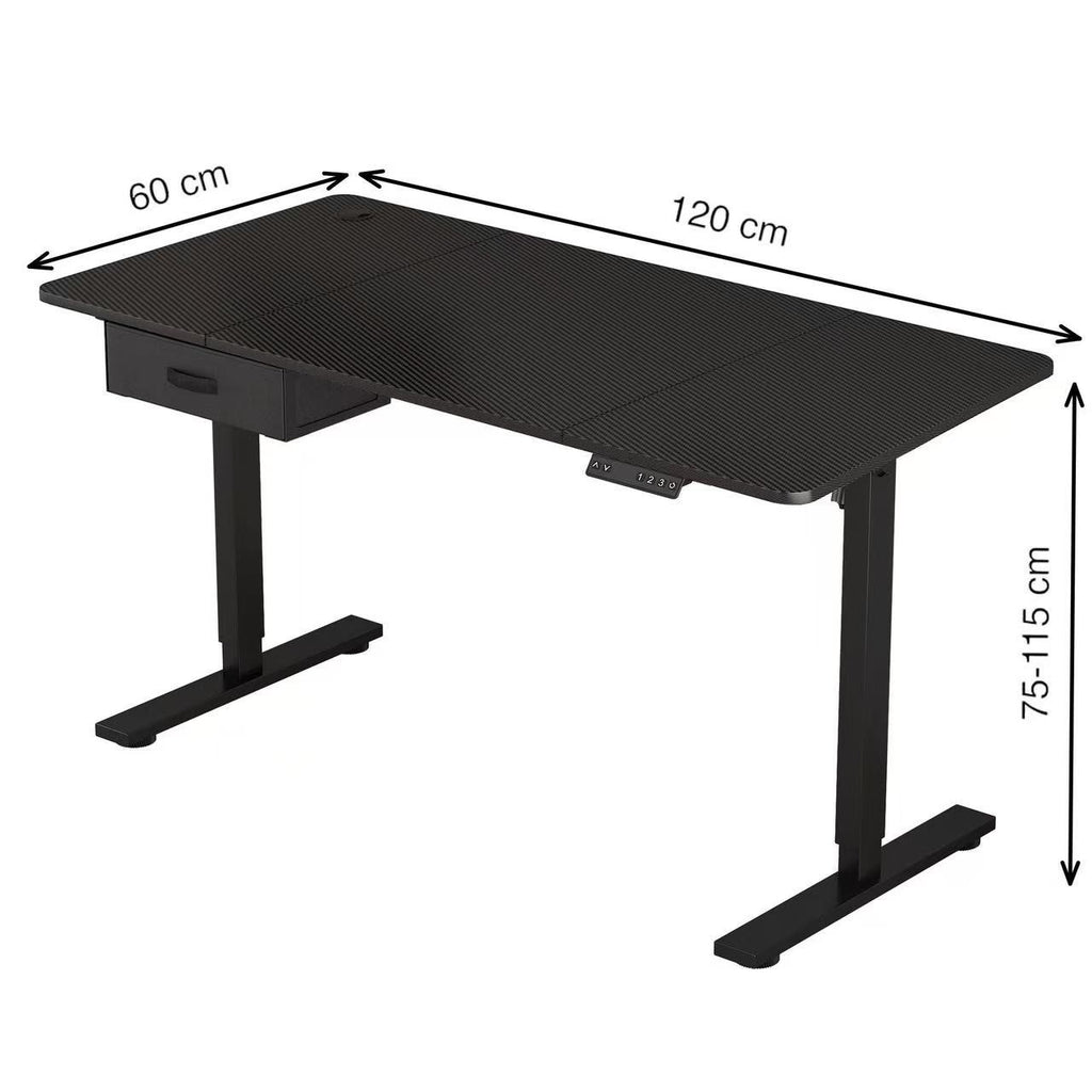 Height Adjustable Electric Standing Desk with Desk Drawer