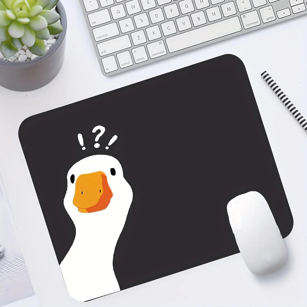 Fun Duck Mouse Pad Non-Slip Desk Mat for Office Mousepad Gaming Desk Interior Computer Desk Pad Mousepad Keyboard and Mouse Sets