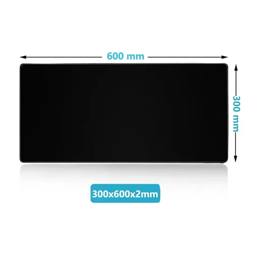 Minimalist Black Desk Mat with Non-Slip Mouse Pad, Playmat Mouse Pads for Desk, Mousepad for Desk, Desk Mat, Gaming
