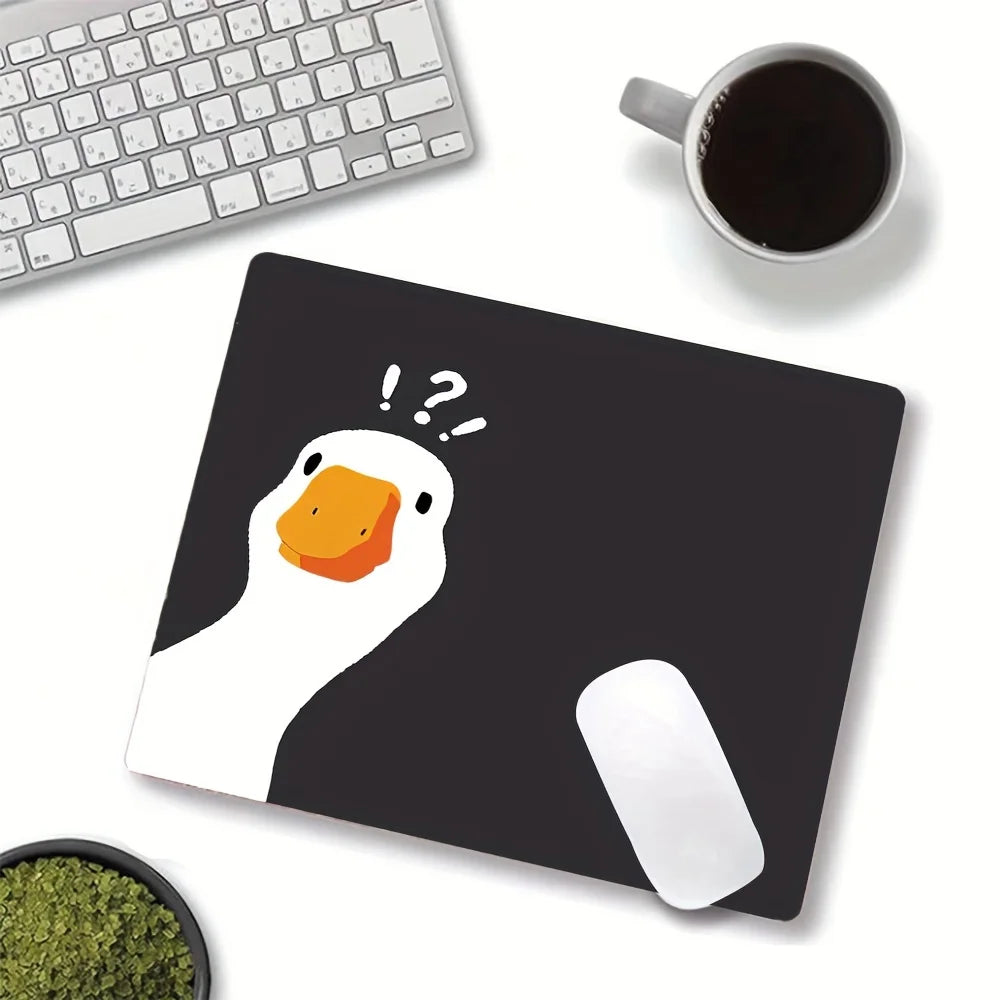 Fun Duck Mouse Pad Non-Slip Desk Mat for Office Mousepad Gaming Desk Interior Computer Desk Pad Mousepad Keyboard and Mouse Sets