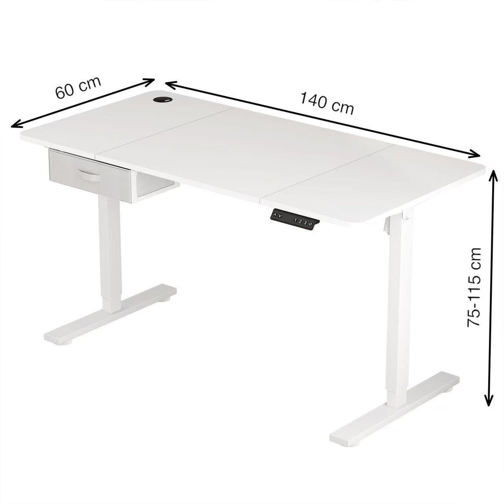 Height Adjustable Electric Standing Desk with Desk Drawer