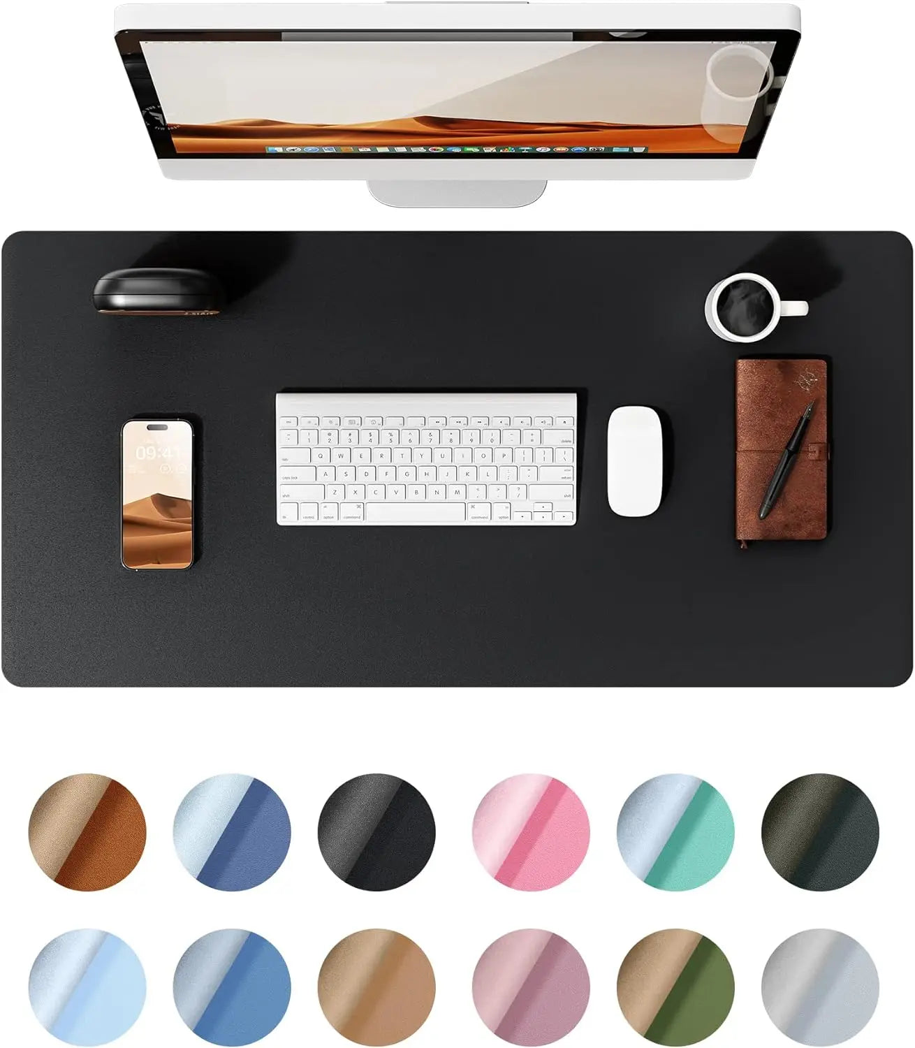 Leather Desk Mat, Large Office Desk Pad, Computer Desk Mat, Laptop Mat for Desk, Desk Protecor Mat, Desktop Mat, Desk Cover Mat